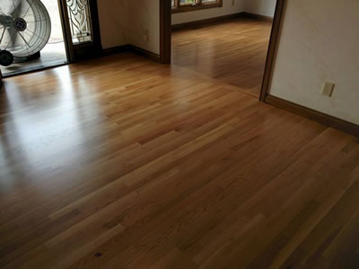 White oak refinish