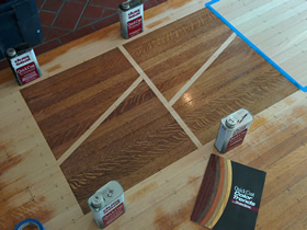 color enhancements stain samples